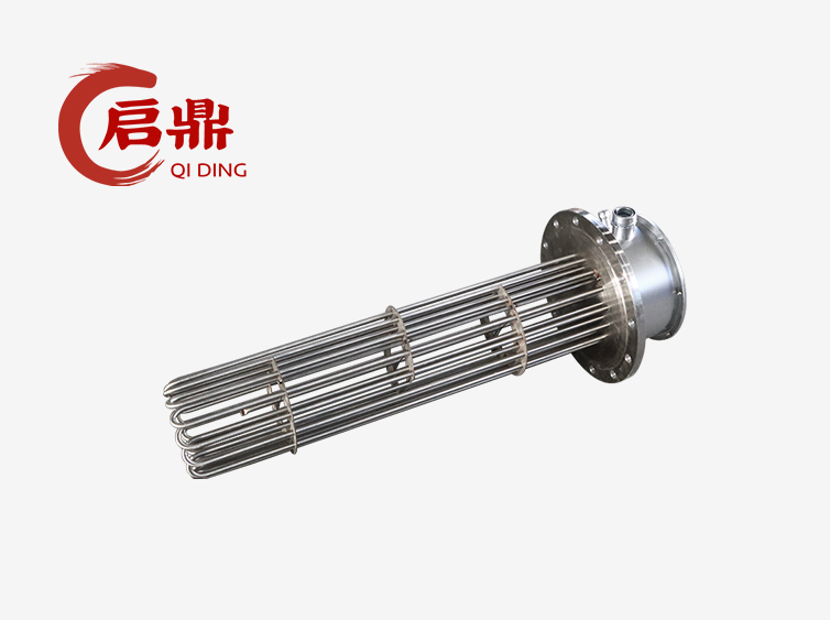 法兰浸入式加热管 化工反应釜加热核心部件